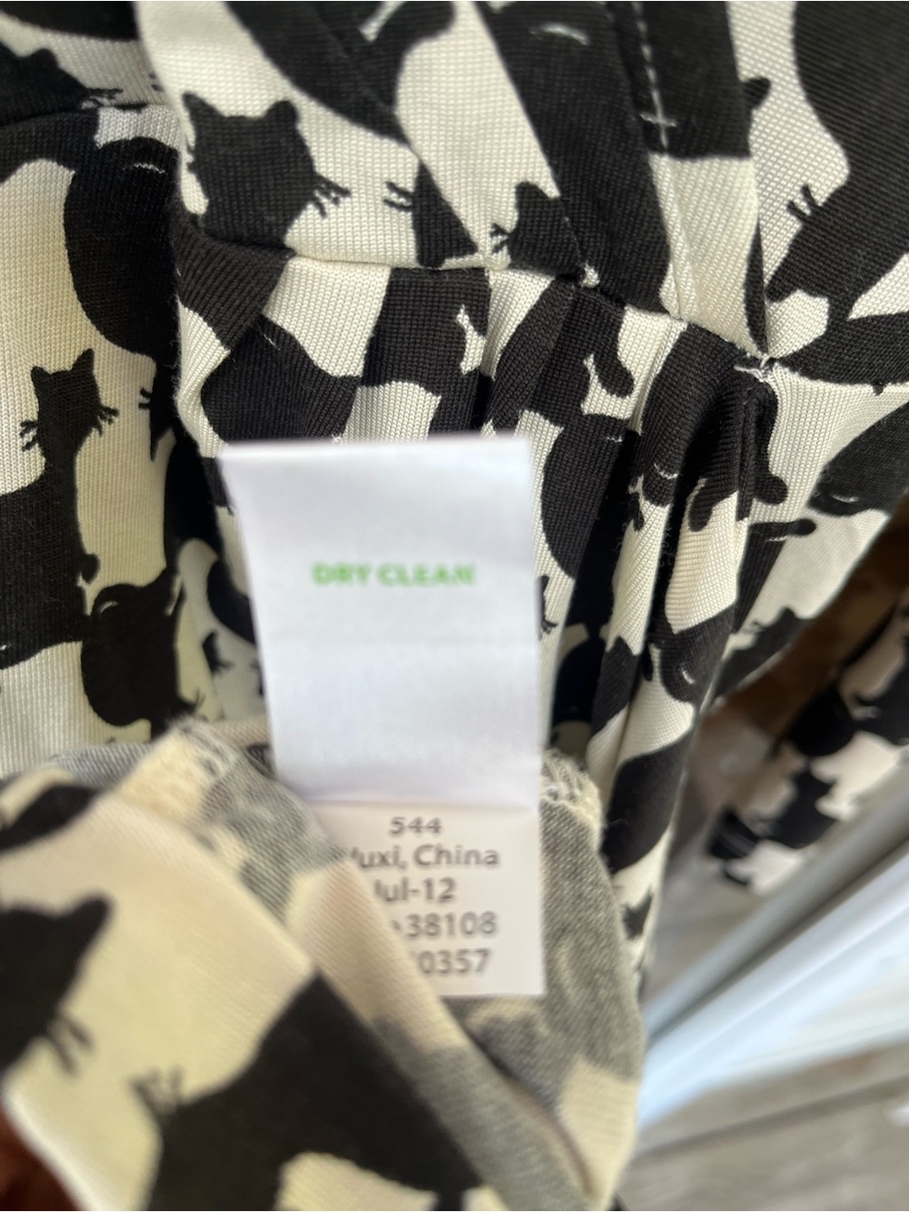 Rare NWOT Lilly Pulitzer Fancy feet Wrap Dress Black White Cat Long Sleeve S b1 - Picture 6 of 6